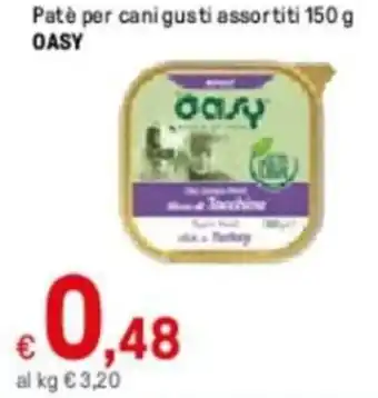 Iper La Grande Oasy Patè per Cani Gusti Assortiti 150 g offerta