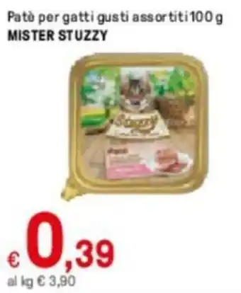 Mister Stuzzy Patè per Gatti Gusti Assortiti 100 g