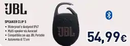 Unieuro JBL Speaker clip 5 offerta