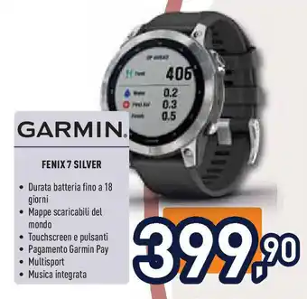 Unieuro GARMIN Fenix 7 silver offerta