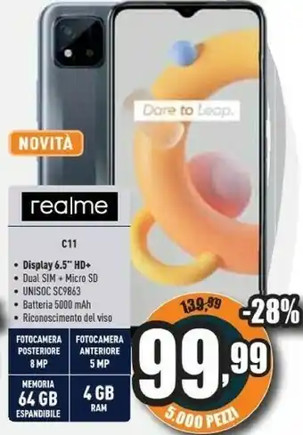 Unieuro Smartphone c11 offerta