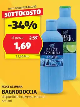 ALDI Felce azzurra bagnodoccia offerta