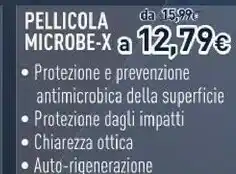 Unieuro Clearplex protection pro pellicola microbe-x offerta