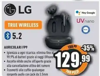 Unieuro Tone-fp9 cuffia e auricolare true wireless stereo (tws) in-ear musica usb tipo-c bluetooth nero, antracite offerta