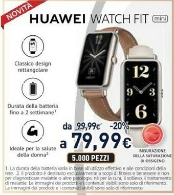Unieuro Watch fit mini 3,73 cm (1.47") amoled oro offerta