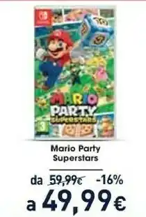 Unieuro Nintendo mario party superstars standard inglese, esp nintendo switch offerta