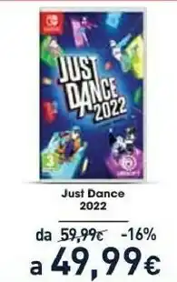 Unieuro Just dance 2022 standard inglese, ita playstation 5 offerta