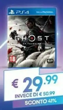 Unieuro Ghost of tsushima standard ita playstation 4 offerta