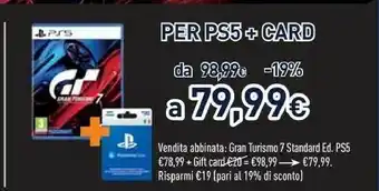 Unieuro Gran turismo 7 per ps5 + card offerta