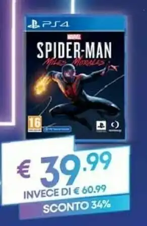 Marvel’s spider-man: miles morales standard playstation 4
