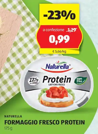 ALDI Naturella formaggio fresco protein offerta