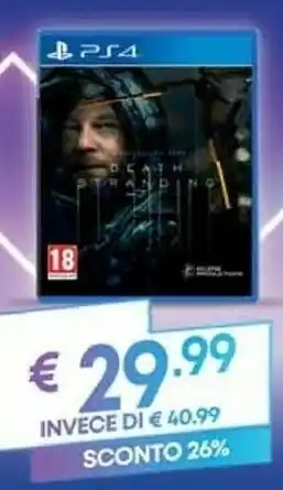 Unieuro Death stranding, ps4 standard playstation 4 offerta