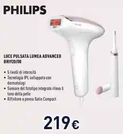 Unieuro PHILIPS Luce pulsata lumea advanced bri920/00 offerta