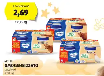 ALDI Mellin omogeneizzato offerta