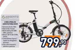 Unieuro ARGENTO E BIKE -bike a pedalata assistita piuma silver offerta