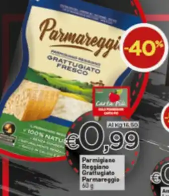 Crai Parmareggio Parmigiano Reggiano Grattugiato 60g offerta