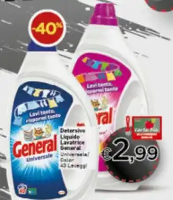 Crai General Detersivo Liquido Lavatrice 40 Lavaggi offerta