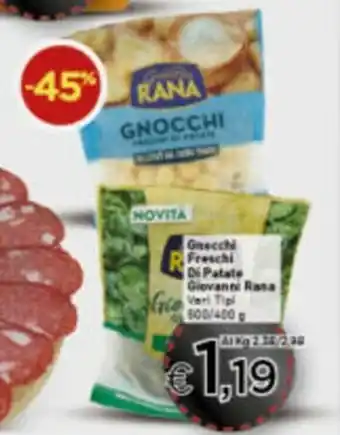 Crai Giovanni Rana Gnecchi Freschi Di Patate 500/400g offerta