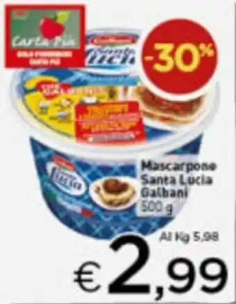 Crai Galbani Santa Lucia Mascarpone 500g offerta