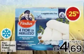 Crai Findus Fiori Di Merluzzo x 4 300g offerta