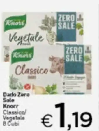 Crai Knorr Dado Zero Sale 8 Cubi offerta