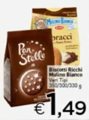 Crai Mulino Bianco Biscotti Ricchi 350/300/330g offerta