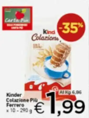 Crai Ferrero Kinder Colazione Più x 10 290g offerta