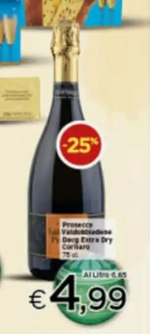 Crai Cornaro Prosecco Valdobbiadene Docg Extra Dry 75cl offerta