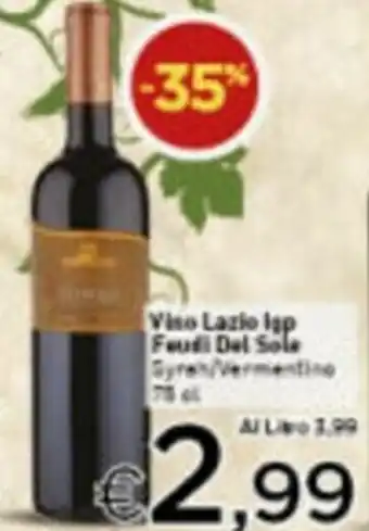 Crai Feudi Del Sole Vino lazio Igp 75cl offerta