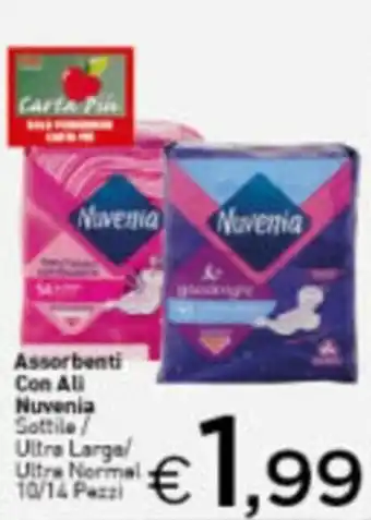 Crai Nuvenia Assorbenti Con Ali 10/14 pezzi offerta