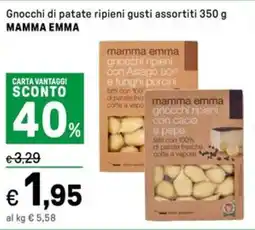 Iper La Grande Gnocchi di patate ripieni gusti assortiti MAMMA EMMA offerta