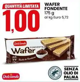 Eurospin Wafer fondente Dolciando offerta