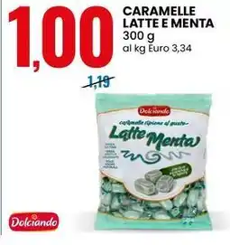 Eurospin Caramelle latte e menta Dolciando offerta