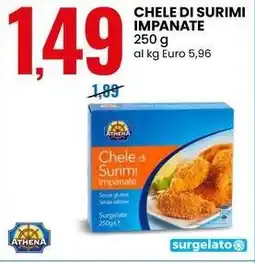 Eurospin Chele di surimi impanate ATHENA offerta