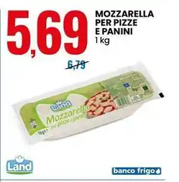 Eurospin Mozzarella per pizze e panini Land offerta