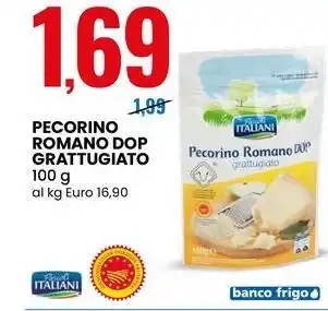 Eurospin Pecorino romano dop grattugiato ITALIANI offerta