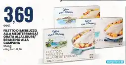 Eurospin Filetto di merluzzo alla mediterranea/ orata alla ligure/ branzino alla campana offerta