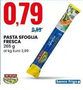 Eurospin Pasta sfoglia fresca TRE MULINI offerta