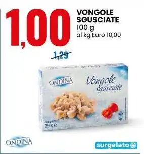 Eurospin Vongole sgusciate ONDINA offerta