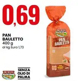 Eurospin Pan bauletto TRE MULINI offerta