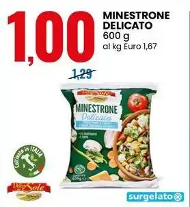 Eurospin Delizie Sole Minestrone delicato offerta