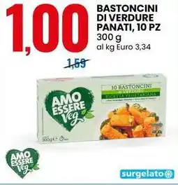 Eurospin AMO ESSERE Veg Bastoncini di verdure panati offerta