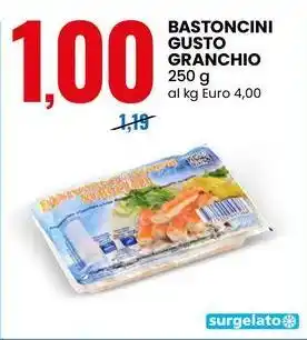 Eurospin Bastoncini gusto granchio offerta