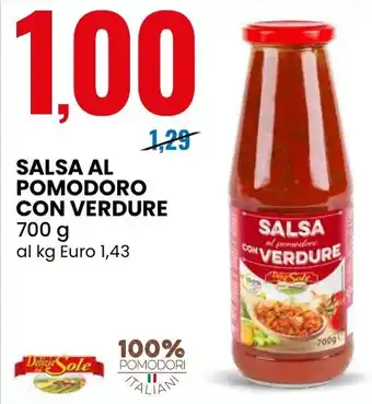 Eurospin Delizie Sole Salsa al pomodoro con verdure offerta