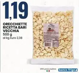 Eurospin Orecchiette ricetta bari vecchia offerta