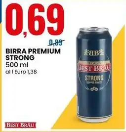 Eurospin Birra premium strong BEST BRAU offerta