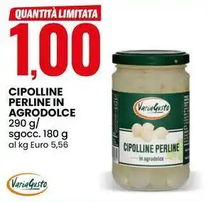 Eurospin VariaGusto Cipolline perline in agrodolce offerta