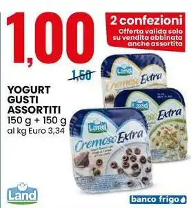 Eurospin Yogurt gusti assortiti Land offerta