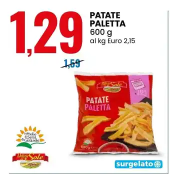 Eurospin Patate paletta Delizie Sole offerta