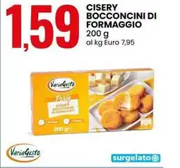 Eurospin Cisery bocconcini di formaggio Varia Gusto offerta